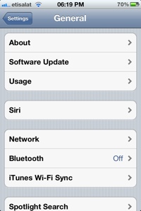 Iphone4s Siri Settings