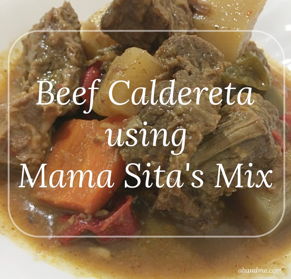 Beef Caldereta using Mama Sita's Mix